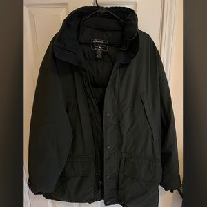 Black Eddie Bauer winter jacket
